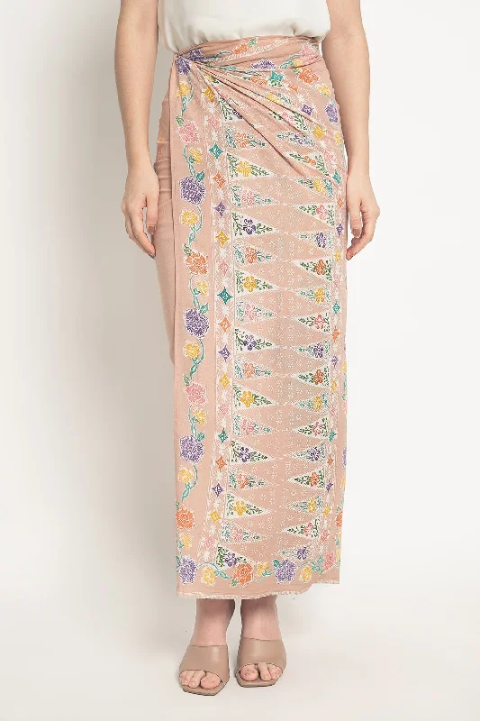 Encim Lilit Skirt in Light Brown casual skirt length