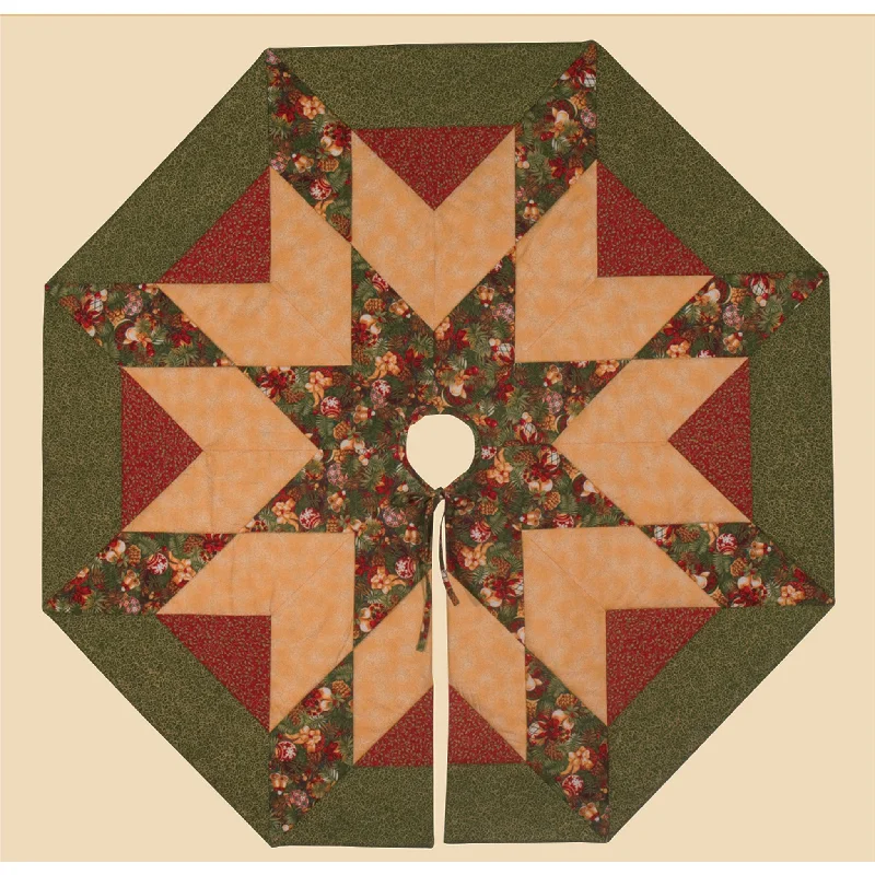 Star of Bethlehem Tree Skirt PYP-100e - Downloadable Pattern pleated skirt texture