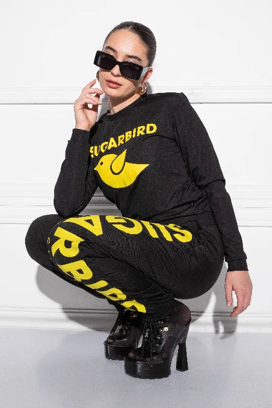 Szolonia Black & Yellow pants Trendy Palazzo Pants
