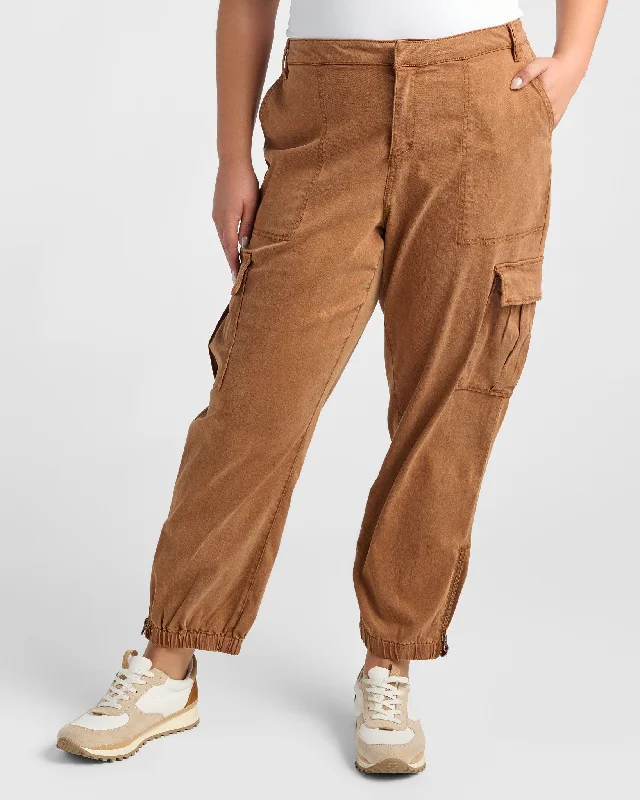 Plus Size Niki Cargo Pant Chic Slim Fit Pants