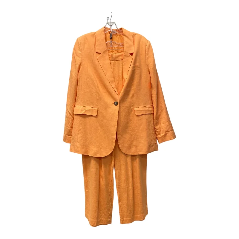 Pants Set 2Pc By Divided In Orange, Size:S Stylish Paperbag Waist Pants
