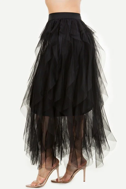 Plus Gypsy Tulle Skirt lace skirt intricate