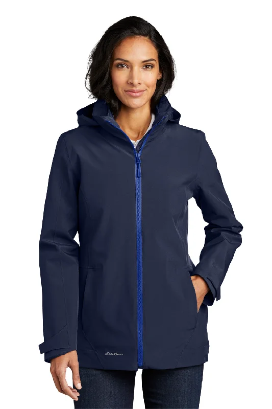 Eddie Bauer Womens WeatherEdge 3-in-1 Water Resistant Full Zip Hooded Jacket - River Navy Blue/Cobalt Blue Quilted Jacket Puffer Jacket Insulated Jacket Eddie Bauer Womens WeatherEdge 3-in-1 Water Resistant Full Zip Hooded Jacket - River Navy Blue/Cobalt Blue Quilted Jacket Puffer Jacket Insulated Jacket