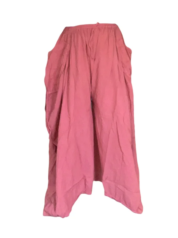 Watermelon Cotton Voile Tashi Versatile Pants/Skirt Relaxed Linen Pants