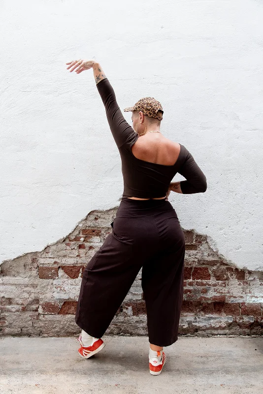 Puff Pants Regular in Cafe Chic Wool Trousers