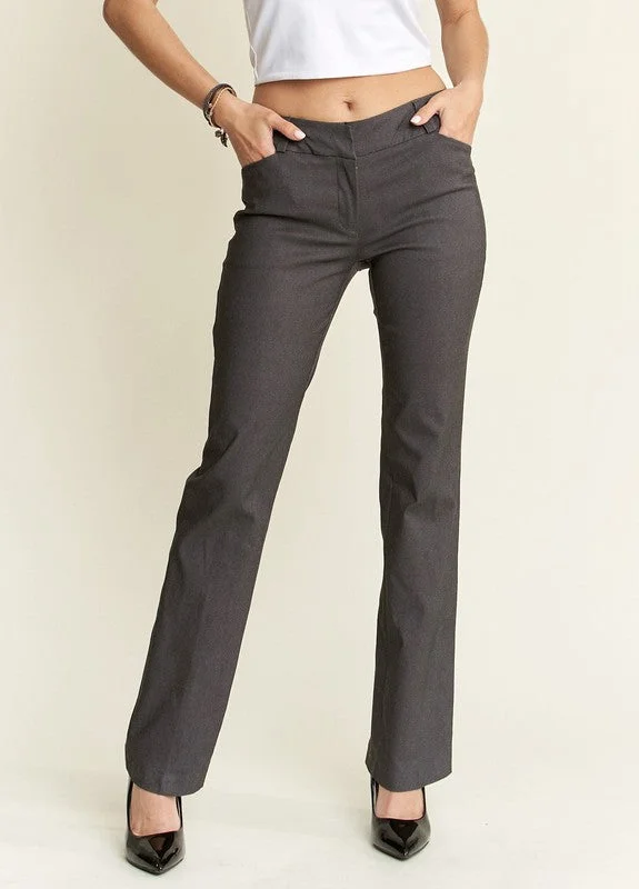 Hazel Blues® |  ADORA Regular Rise Slim Bootcut Pants High-Waist Trousers