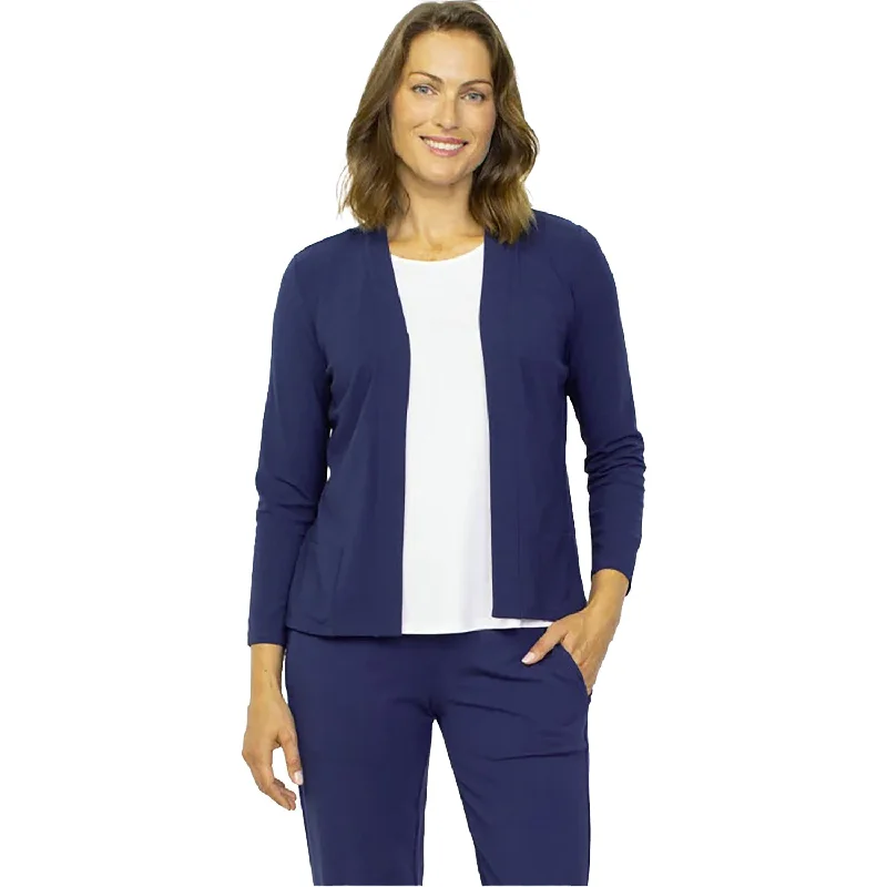 Women's Habitat Shirred Back-Open Front Jacket Navy Snapped Jacket Toggled Jacket Drawstring Jacket Women's Habitat Shirred Back-Open Front Jacket Navy Snapped Jacket Toggled Jacket Drawstring Jacket