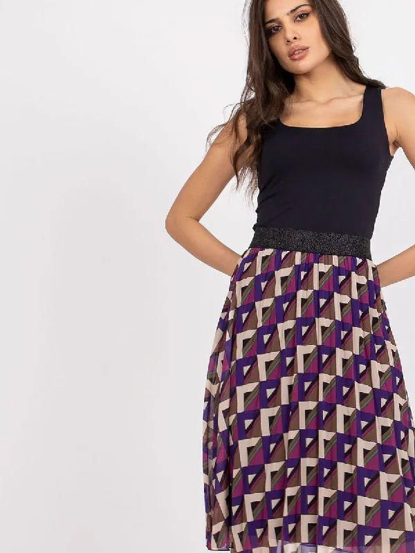 Skirt Italy Moda silk skirt elegant
