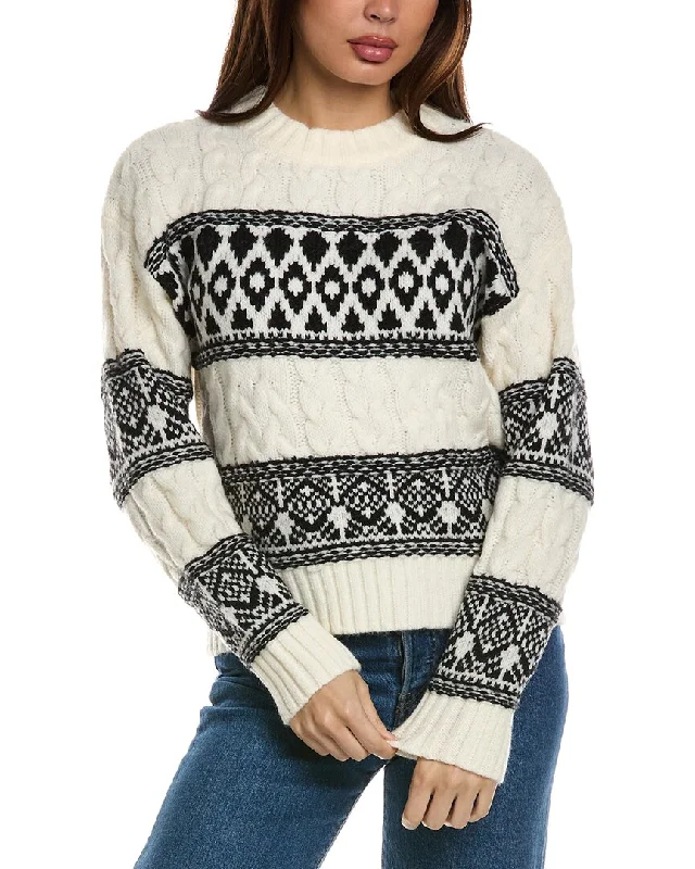 Lea & Viola Crewneck Sweater Oversized Loose Flowy