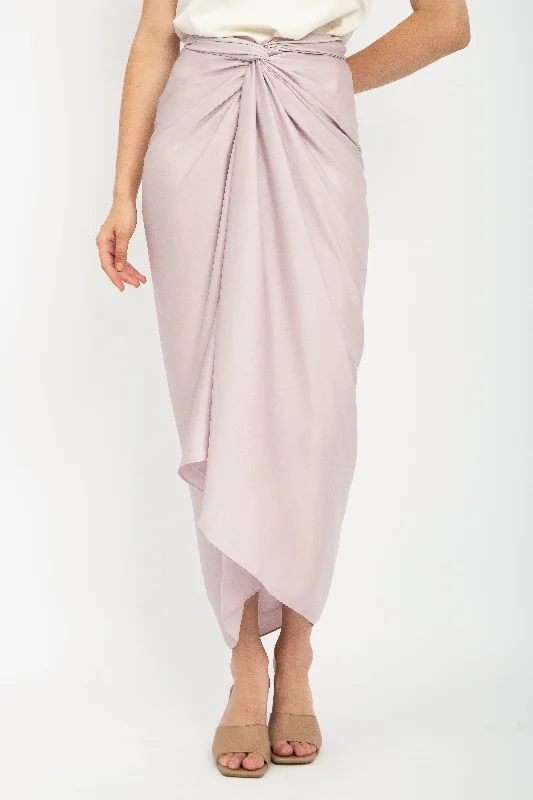 Aisyah Lilit Skirt in Lavender corduroy skirt cozy