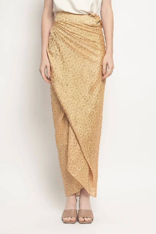 Kemala Basic Skirt in Gold wool skirt warm