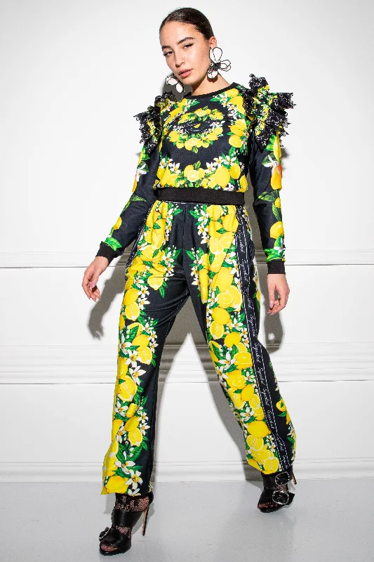 Karka Black Lemonade pants Trendy Velvet Pants