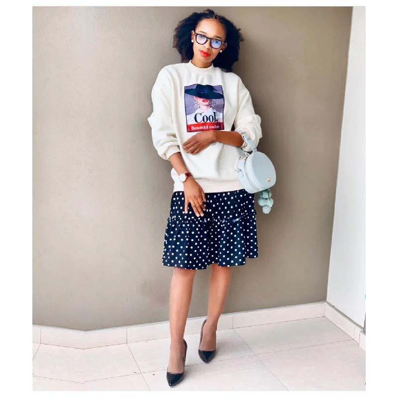 Character Print Sweater Dress Anti-Pilling Anti-Shrink Durable