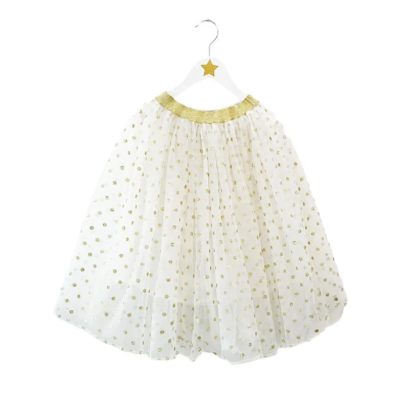 Ratatam Long Polka Dot Skirt corduroy skirt textured