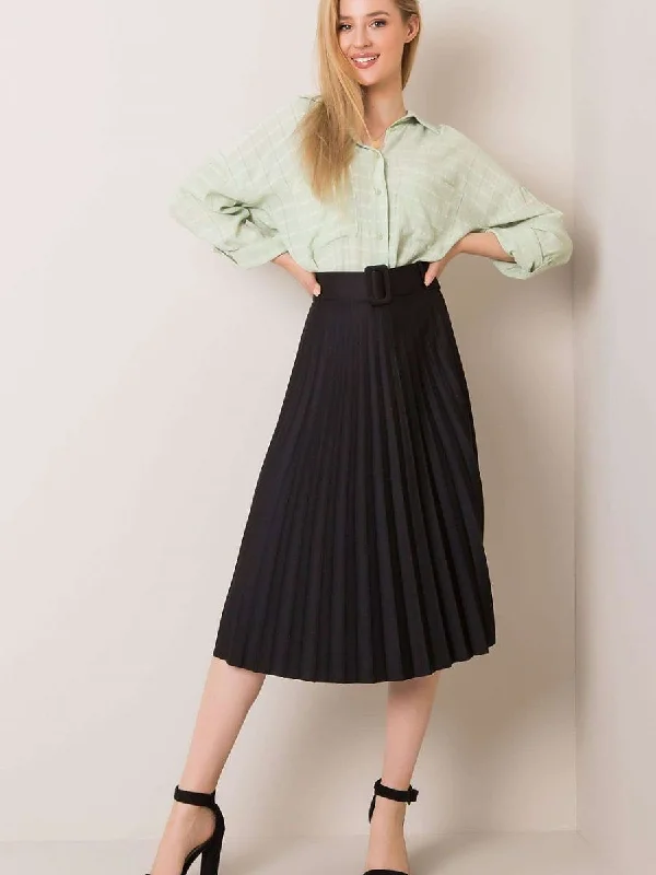 Skirt Italy Moda leather skirt bold