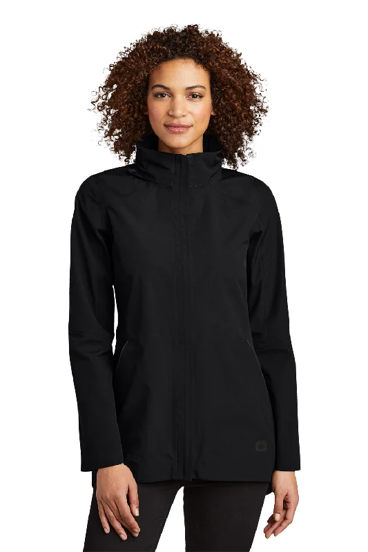 Ogio Womens Utilitarian Wind & Water Resistant Full Zip Hooded Jacket - Blacktop - Closeout Hoodie Zip-Up Jacket Button-Up Jacket Ogio Womens Utilitarian Wind & Water Resistant Full Zip Hooded Jacket - Blacktop - Closeout Hoodie Zip-Up Jacket Button-Up Jacket