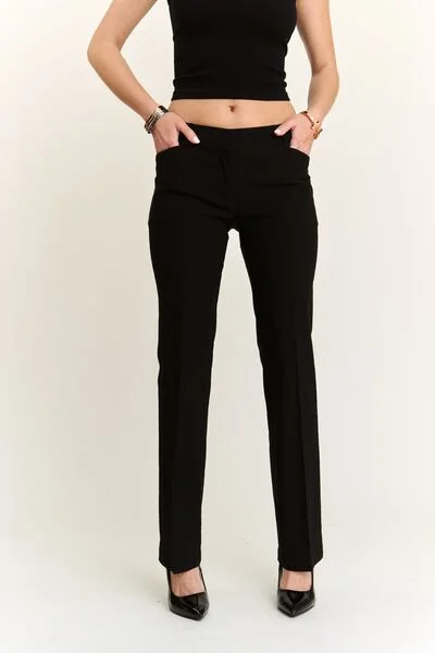 Hazel Blues® |  ADORA Regular Rise Slim Bootcut Pants Formal Dress Pants