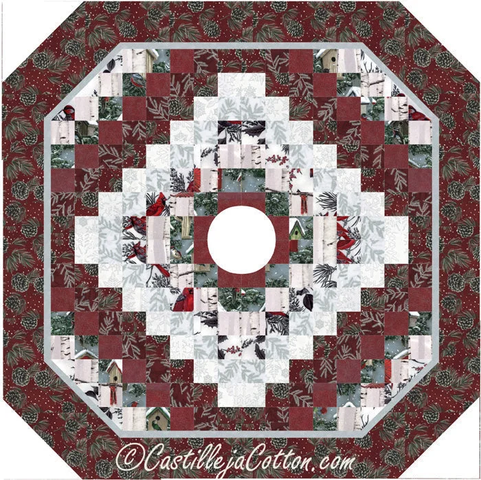 Winterberry Tree Skirt CJC-4094e - Downloadable Pattern leather skirt bold