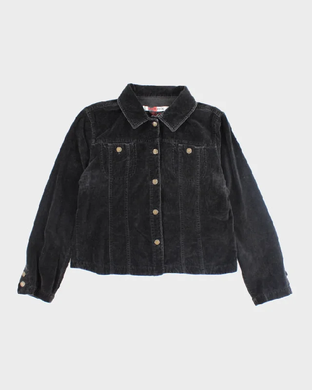 Y2k 00s Live a Little Velvet Jacket - M Cotton Jacket Linen Jacket Terry Jacket