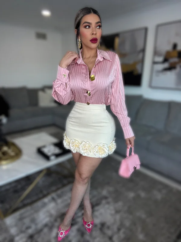 Osiris Skirt (Ivory) cotton skirt soft