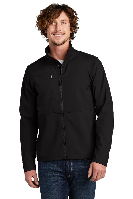 The North Face Mens Castle Rock Wind & Water Resistant Full Zip Jacket - Black - Closeout Zippered Front Buttoned Front Snap Front The North Face Mens Castle Rock Wind & Water Resistant Full Zip Jacket - Black - Closeout Zippered Front Buttoned Front Snap Front