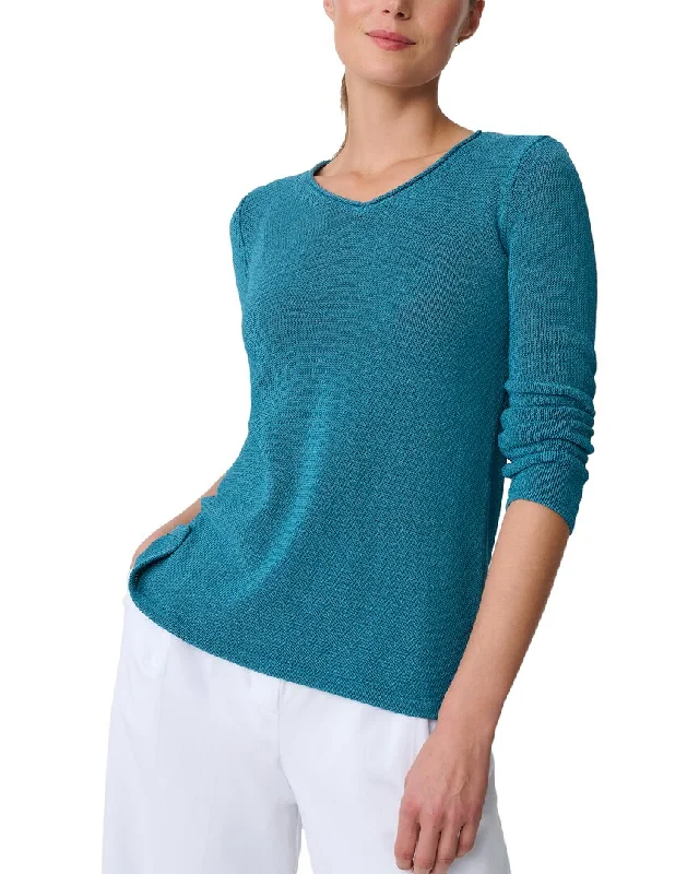 J.McLaughlin Callum Sweater Transparent Opaque Sheer