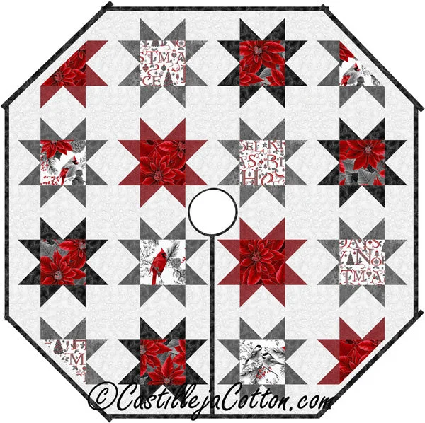 Variable Star Tree Skirt CJC-54052e - Downloadable Pattern lace skirt elegant