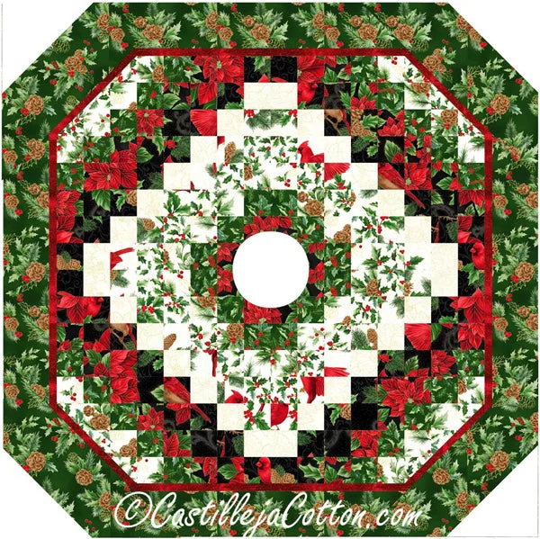 Splendor Tree Skirt CJC-409415e - Downloadable Pattern elastic waist skirt
