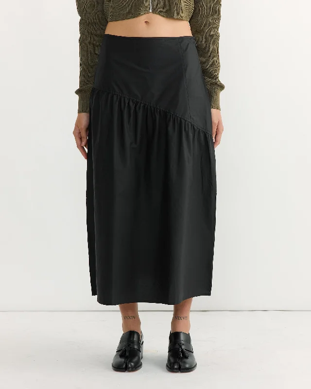 Angle Skirt in Black cashmere skirt soft