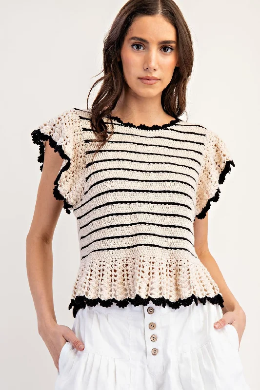 Emery Sweater Polka Dot Checkered Tartan