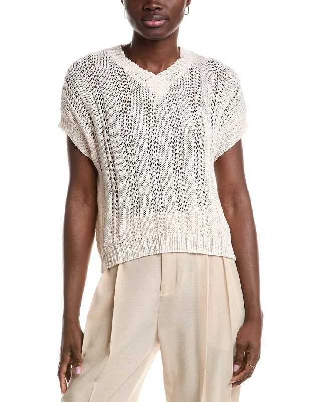 Peserico Sweater Open Front Closed Front Wrap Front