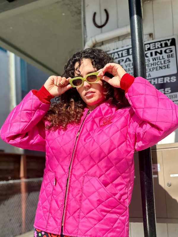 Freezer Jacket - Pink/Red Jersey Jacket Tulle Jacket Batik Jacket