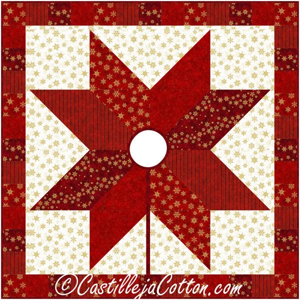 Shimmer Tree Skirt CJC-55201e - Downloadable Pattern satin skirt smooth