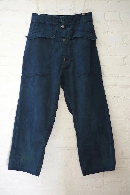 As Ever Tanker Pant - Hand-dyed Indigo Comfortable Maternity Pants