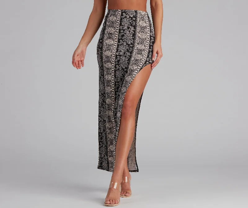 All The Boho Vibes Maxi Skirt cashmere skirt fine