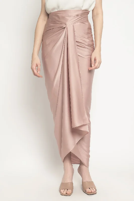 Lilit Skirt in Dusty Pink velvet skirt plush
