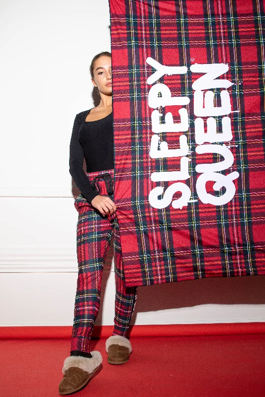 Lony Queen Red pants Comfortable Pleated Pants