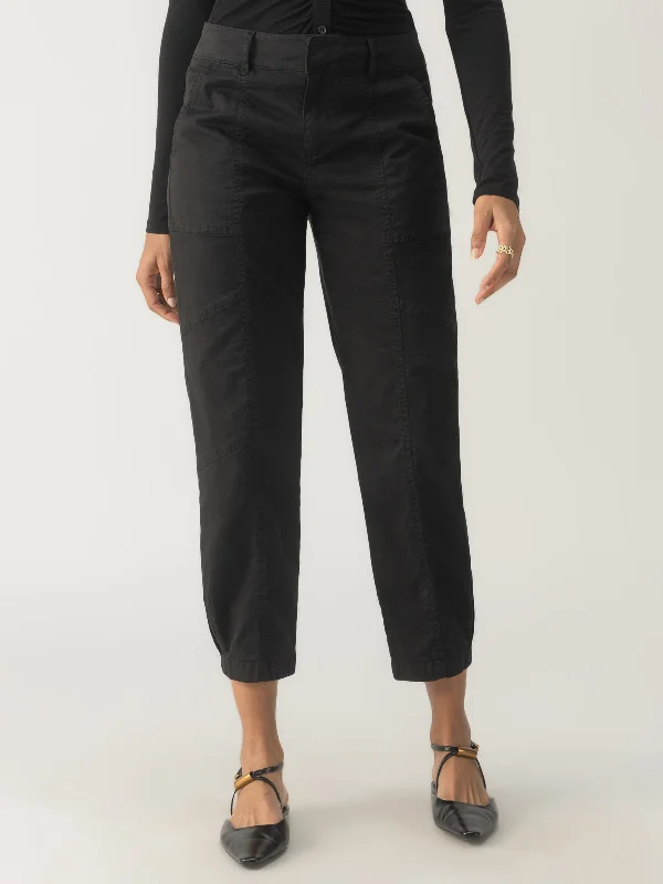 Sahara Tapered Standard Rise Pant Black Casual Plaid Pants