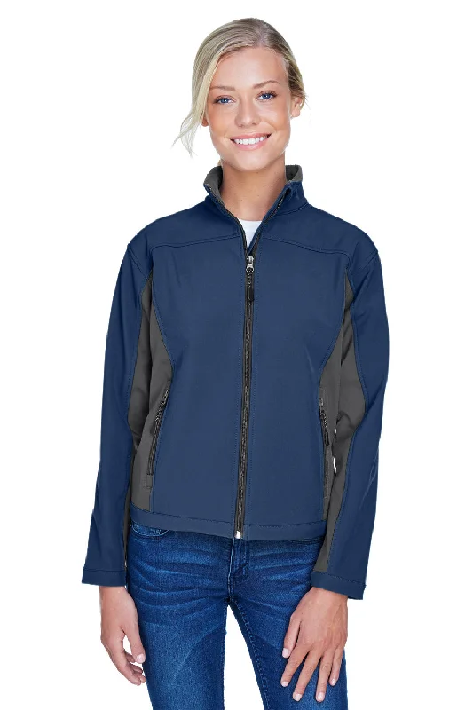 Devon & Jones Womens Wind & Water Resistant Full Zip Jacket - Navy Blue/Dark Grey - Closeout Appliqued Jacket Beaded Jacket Sequined Jacket Devon & Jones Womens Wind & Water Resistant Full Zip Jacket - Navy Blue/Dark Grey - Closeout Appliqued Jacket Beaded Jacket Sequined Jacket
