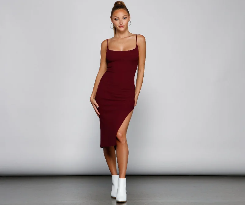 Chic And Seamless Charming Midi Sweater Dress Plaid Sweater Polka Dot Checkered