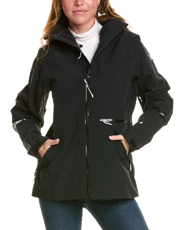 Spyder Jagged GTX Shell Jacket Boat Neck Shawl Collar Notched Collar