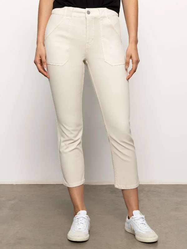 Sculpted Hayden Standard Rise Straight Crop Pants Light Oat Comfortable Wide-Leg Pants Sculpted Hayden Standard Rise Straight Crop Pants Light Oat Comfortable Wide-Leg Pants
