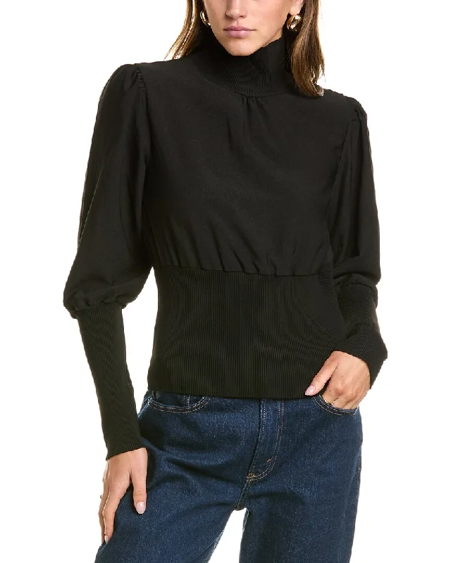 French Connection Krista Knit High Neck Sweater Front Pockets Side Pockets Patch Pockets French Connection Krista Knit High Neck Sweater Front Pockets Side Pockets Patch Pockets
