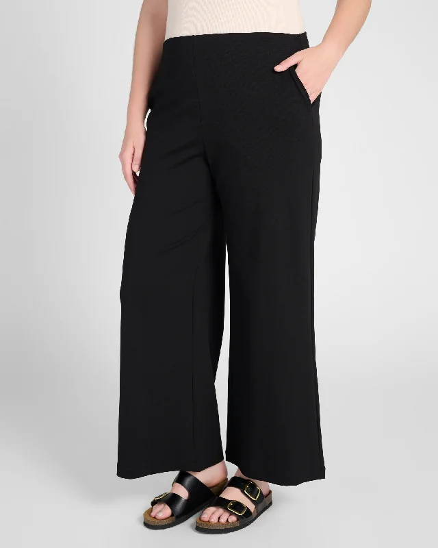 Plus Size Wide Leg Dressy Pull On Pant Fashionable Jogger Pants