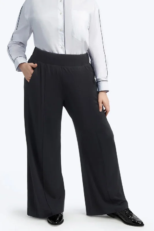 See Rose Go Multitasker Pants - Black Relaxed Lounge Trousers