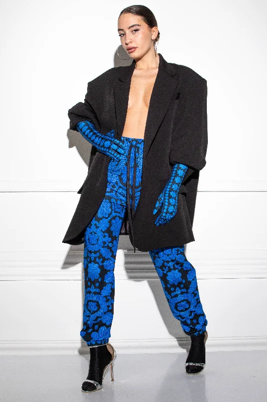 Alandera Kalotaszeg Blue pants Soft Stretch Trousers
