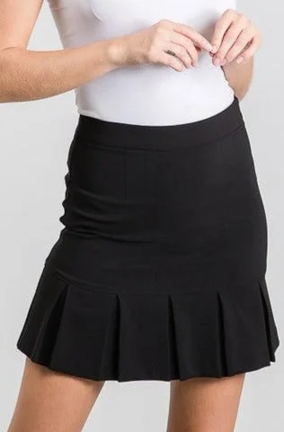 Pleated Mini Skirt wool skirt thick