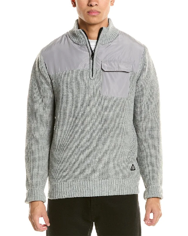 American Stitch 1/4-Zip Sweater Fitted Slim Tailored