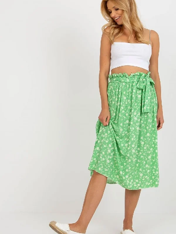 Skirt Rue Paris satin skirt smooth