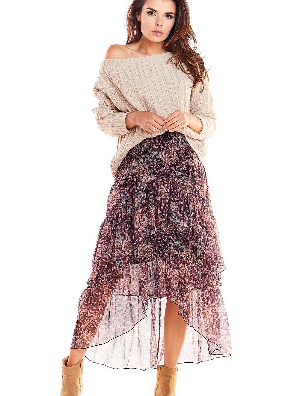Skirt awama chiffon skirt lightweight